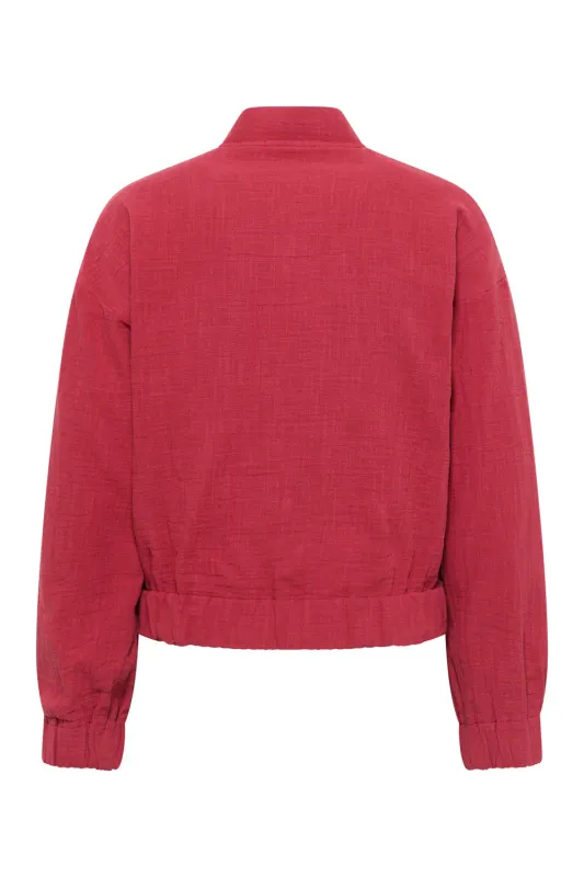 Jacke Rumii aus Bio-Baumwolle - garnet red